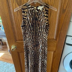 Michael Kors Maxi Cheetah Print Dress